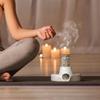 Räucherstäbchenhalter mit Aschefänger-Tablett zur Entspannung Keramikschale für Meditation, Yoga, Heimräucherständer