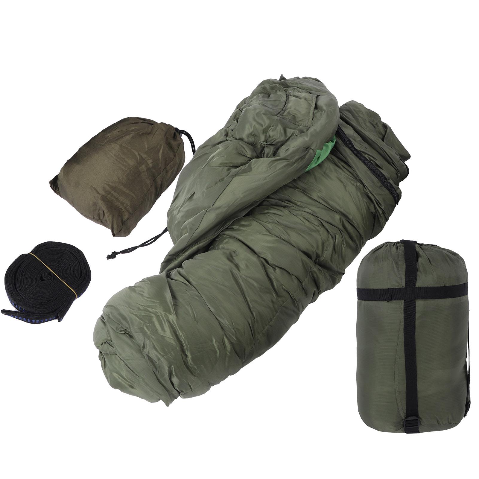 Outdoor Portable Separated Sleeping Bag Hammock with Strap for Camping Hiking Fishing