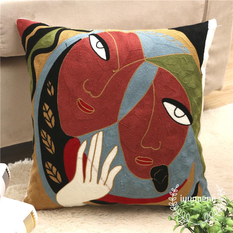 

Абстрактний Ван Гог Мяу Повна Вишивка Вишивка Пікассо Наволочка Приліжкова Автомобільна Подушка 45 * 45Cm (Pillowcase)