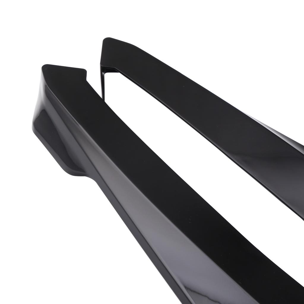 Rear Bumper Lip Splitter   Car Side  Fins Body Lip Spoiler Chin Skirt Protector, Black