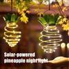 2 Pezzi Luce Solare a Forma di Ananas Lanterne Sospese da Esterno 60LED Risparmio Energetico Luci Solari Decorazione Paesaggistica Percorso Patio