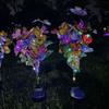 Outdoor Solar Simulation Colorful Butterfly Sunflower LED Lawn Lamp Landscape Garden Sunmer Lights for Camping Wedding Decor
