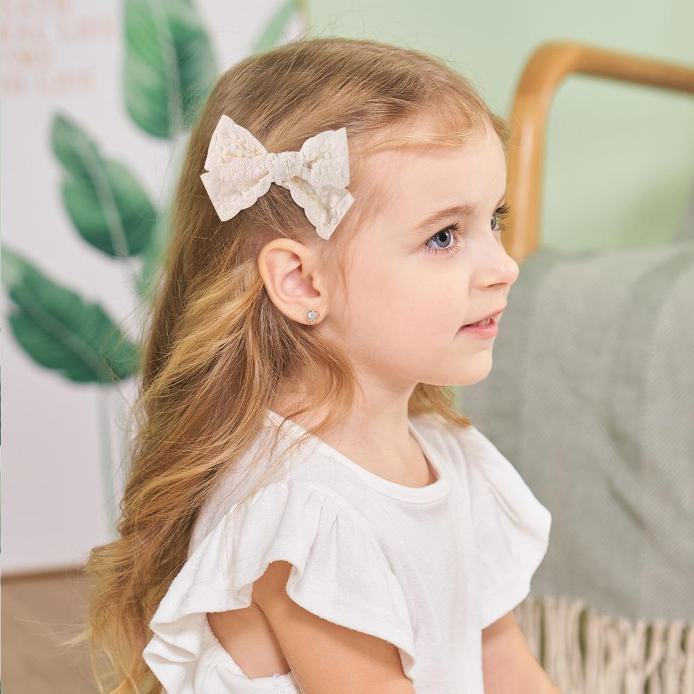 1 Set Lace Bow BB Hair Clips Hair Bangs for Girl Ins Flower Hairgripes Candy Color Fresh Daisy Waterdrop Hairpins for Children