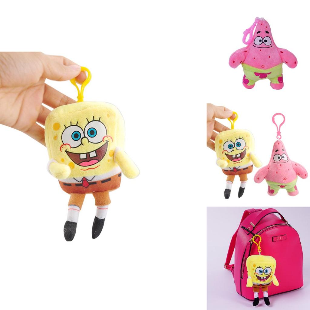 Spongebob Squarepants Patrick Star And Squidward Tentacles Plush Keychains Soft Toys For Kids And Collectors