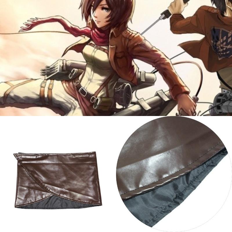 Attack On Titan Cosplay Skirt With Faux Leather Material