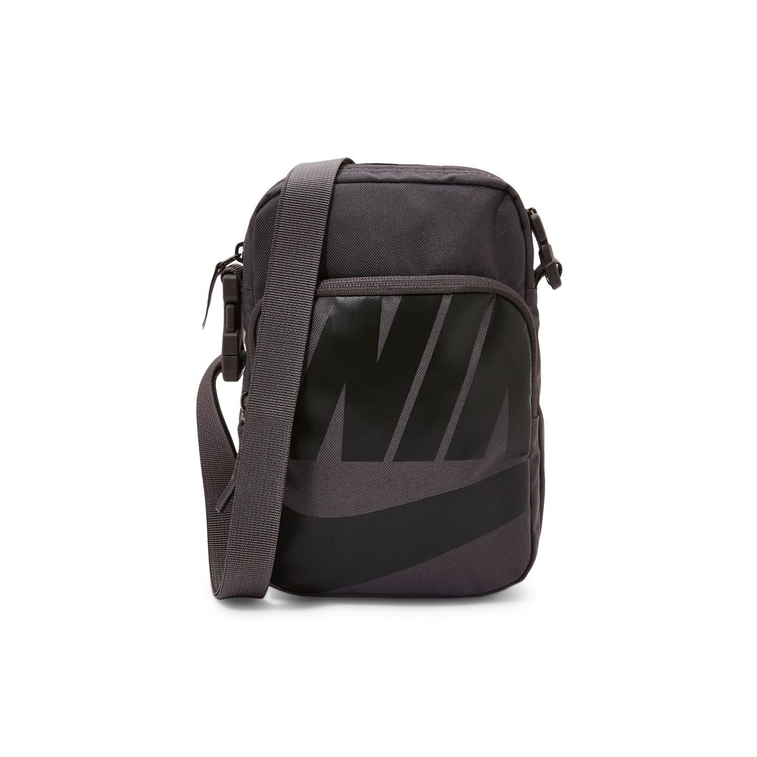 

Nike Heritage 2.0 Large Logo Print Zipper Closure Polyester Shoulder Crossbody Bag Unisex bags Black Gray BA6344-082 Black Gray
