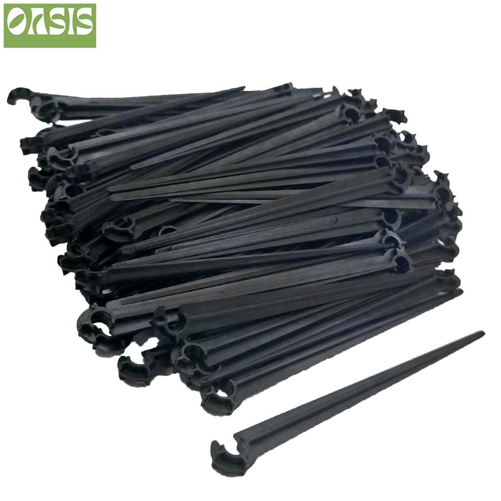 50-200PCS Durable 1/4'' C-type Hook Fixed Stem Support Holder Stakes for 4/7mm Hose Flowerpot Drip Irrigation Fitting Greenhouse
