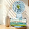 Cartoon Animal Handheld Fan 3 Speed Adjustable USB Rechargeable Summer Cooling Fan with Phone Holder Portable Travel Mini Personal Desk Fan