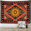 Burning Sun Tapestry Wall Hanging Bohemian Style Hippie Tapis Witchcraft Mandala Home Decor Background