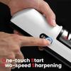 Electric Knife Sharpener,2026 New Automatic Kitchen Knife Sharpener with Safe Enclosed Sharpening Slots,Non-Slip Base,3-Speed 4-Stage System,(A3)