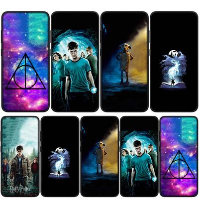 For Samsung Galaxy S24 S23 iPhone 16 15 14 Xiaomi Redmi Note 13 12 11 10 8 Plus 9 Pro Max X XR A16 Phone Case Wand Ring Potters Art OPPO Huawei Cover