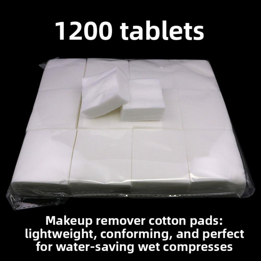 1200 Pieces Beauty Salon Semi-permanent Tattoo Embroidery Thin Cotton Cotton Cotton Sheet Makeup Remover Cotton Sheet Face