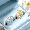 Dawapara Borromäischer Kreuz Symbol Edelstahl Ring Keltisch Fünffache Schutz Erleuchtung Amulett Religiöses Geschenk