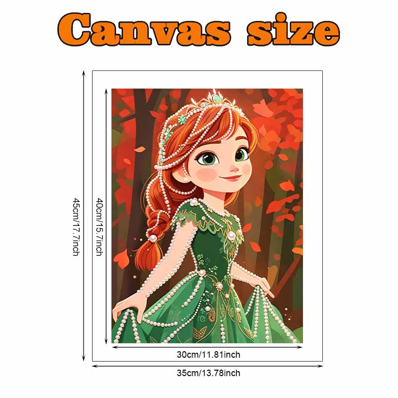 Disney DIY Pearl Art Painting Frozen Anna Home Wall Decoration Pearl Gemstone Painting Pictures Crafts Home Decoration