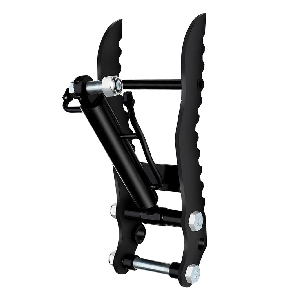 Hydraulic Thumb Clip Mn Steel Mini Excavator Single Hole Hydraulic Thumb Clip with 2pcs M14 Hose