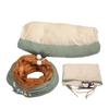 Cat’s Telescopic Tunnel Cushioned Bed Pet Nest Teasing Balls Zipper Connection Feline Supplies for Home