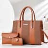 Atmosphärisches einfaches Spleiß-Dreiteile-Set, große Kapazität, leichte Luxustextur, fortschrittlicher Sinn, vielseitige Tasche für Pendeln und Ausgehen