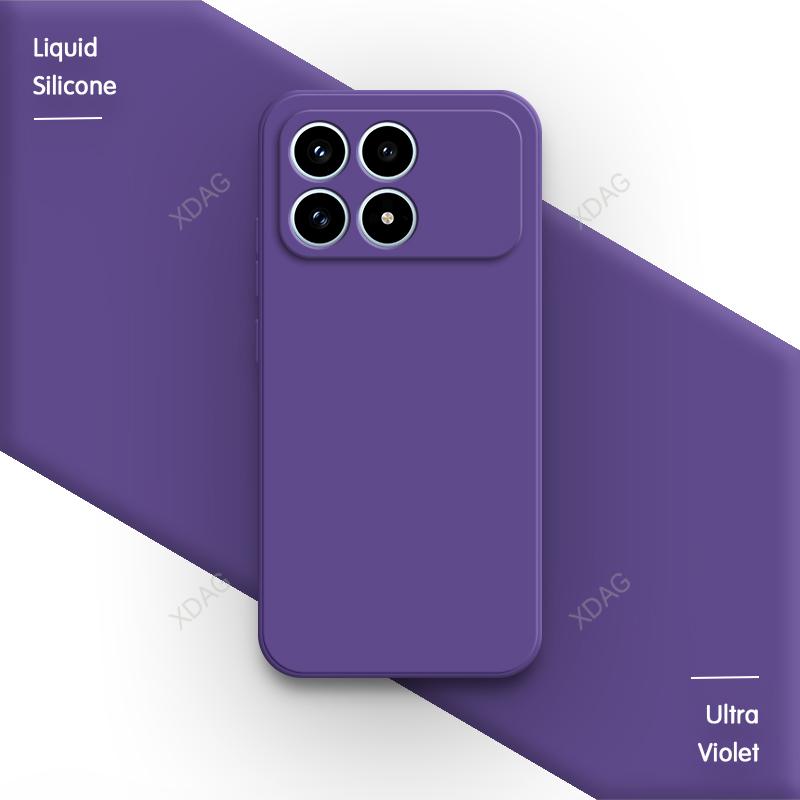 Oryginalne silikonowe etui na telefon do Xiaomi Poco F8 Pro Ultra 5G F8Pro F8Ultra Fundas Wysokiej jakości miękkie wewnętrzne pokrycie tylne z flokiem