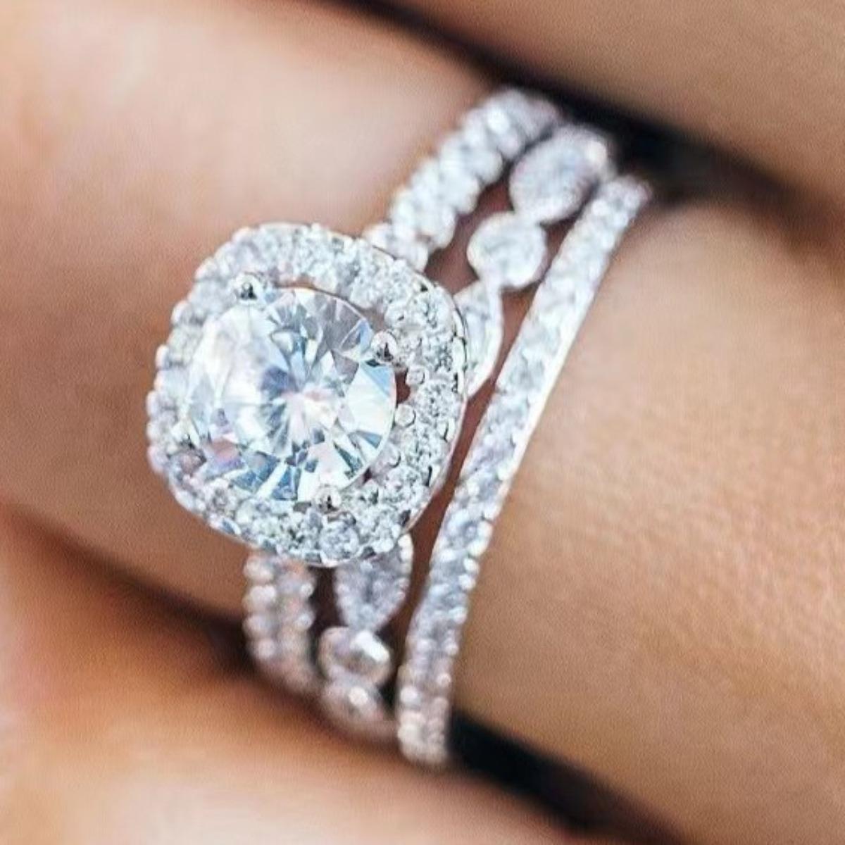 

Роскошные аксессуары Женские украшения Европейская и американская классика Кольцо «Восемь сердец и восемь стрел» Набор из трех колец No. 10