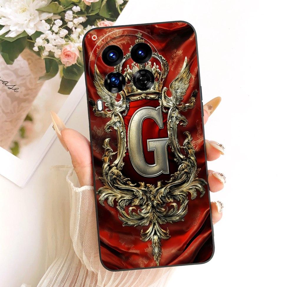 For Tecno Camon 30Premier CL9 Phone Case For Techno Camon 30 Premier Cover Luxury A-Z Letters 2D Painted Silicone Casing