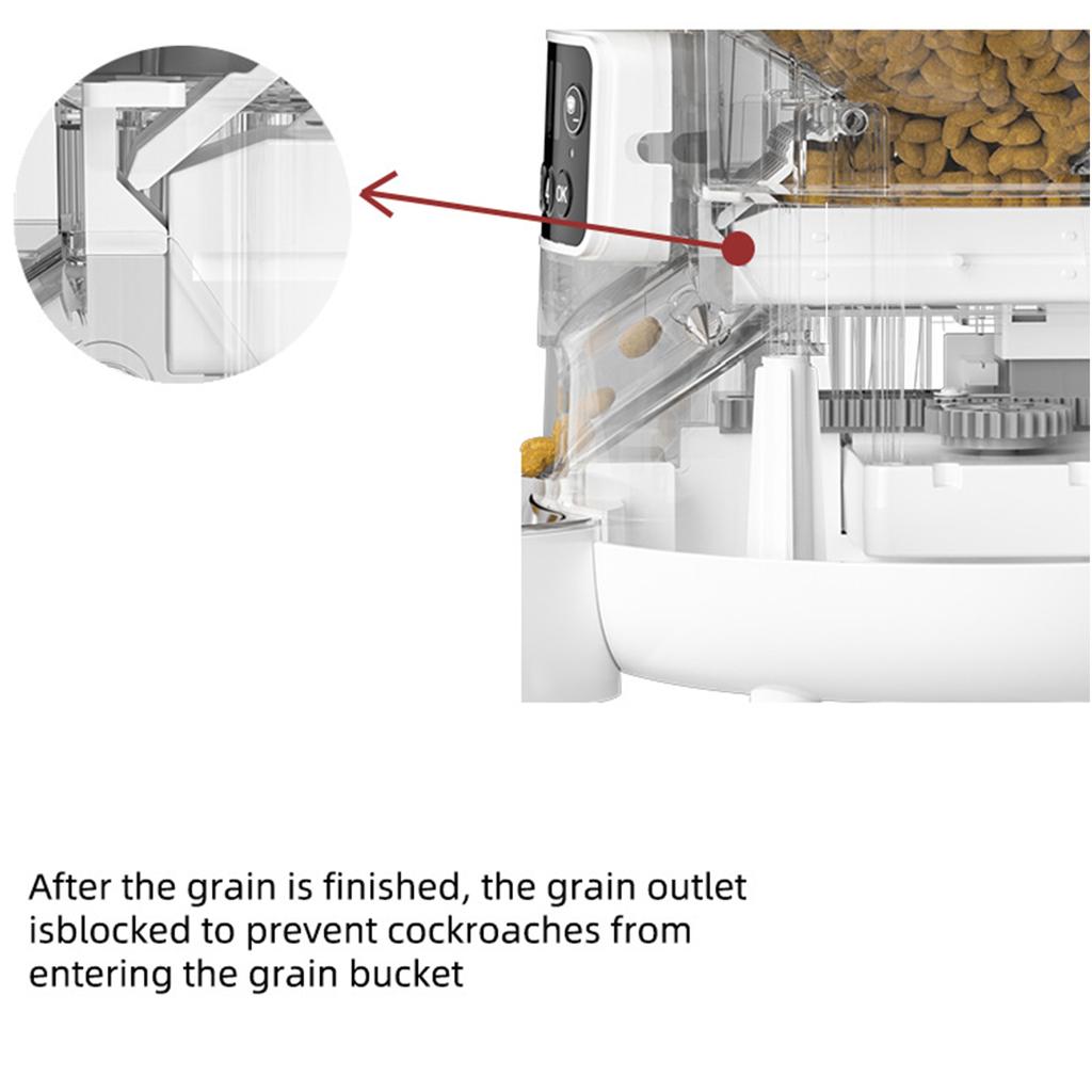 Pet Feeder Automatic 4L Remote Graffiti APP Timed Quantitative Cat and Dog Supplies WIFI Smart Feeder