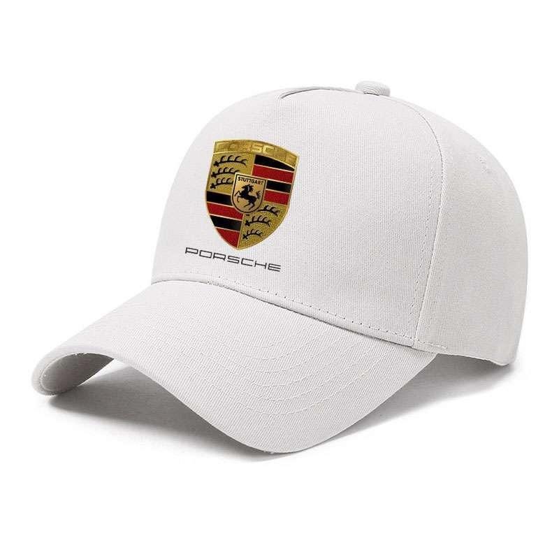 Auto-Emblem Baumwolle Verstellbare Baseballkappe Outdoor-Zubehör Für Porsche Cayenne Panamera Macan Boxster Cayman 718 911 Aufkleber