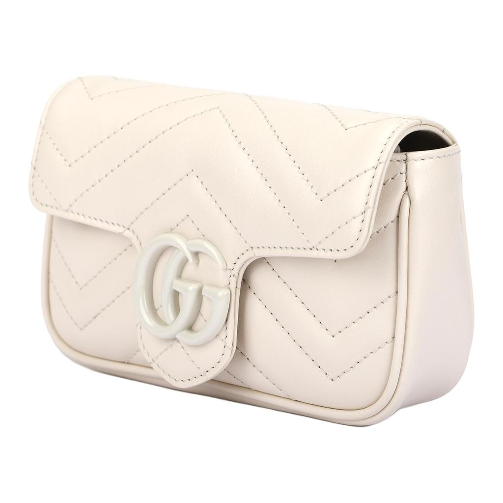 Gucci GG Marmont Belt Bag White Women Shoulder_bags 699757-UM8KV-9022