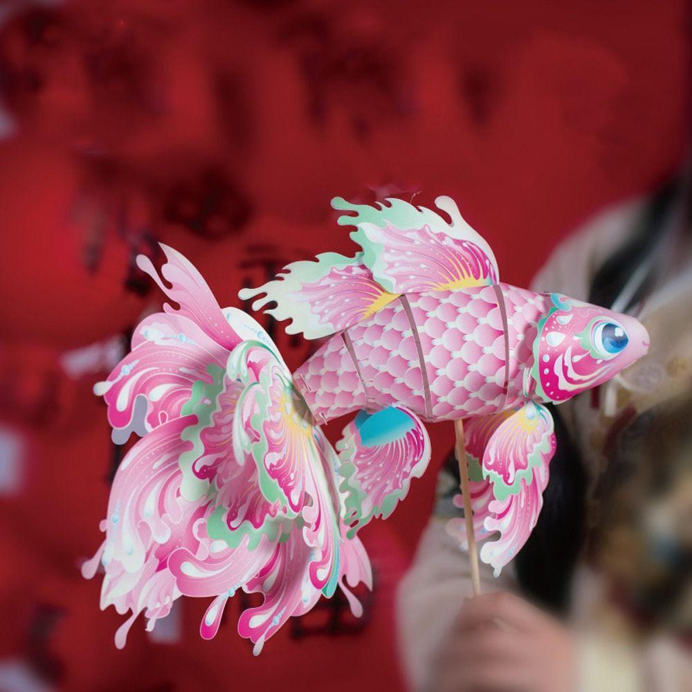 Chinese Style New Year Fish Lantern Traditional Celebration Lantern Home New Year Decoration