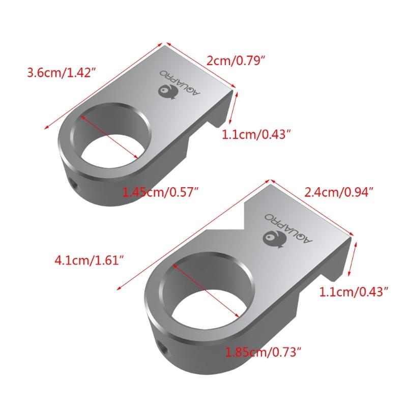 Aquarium Aluminum Alloy Water Pipe Clip Fish for Tank Background Fixture Clips X3UC