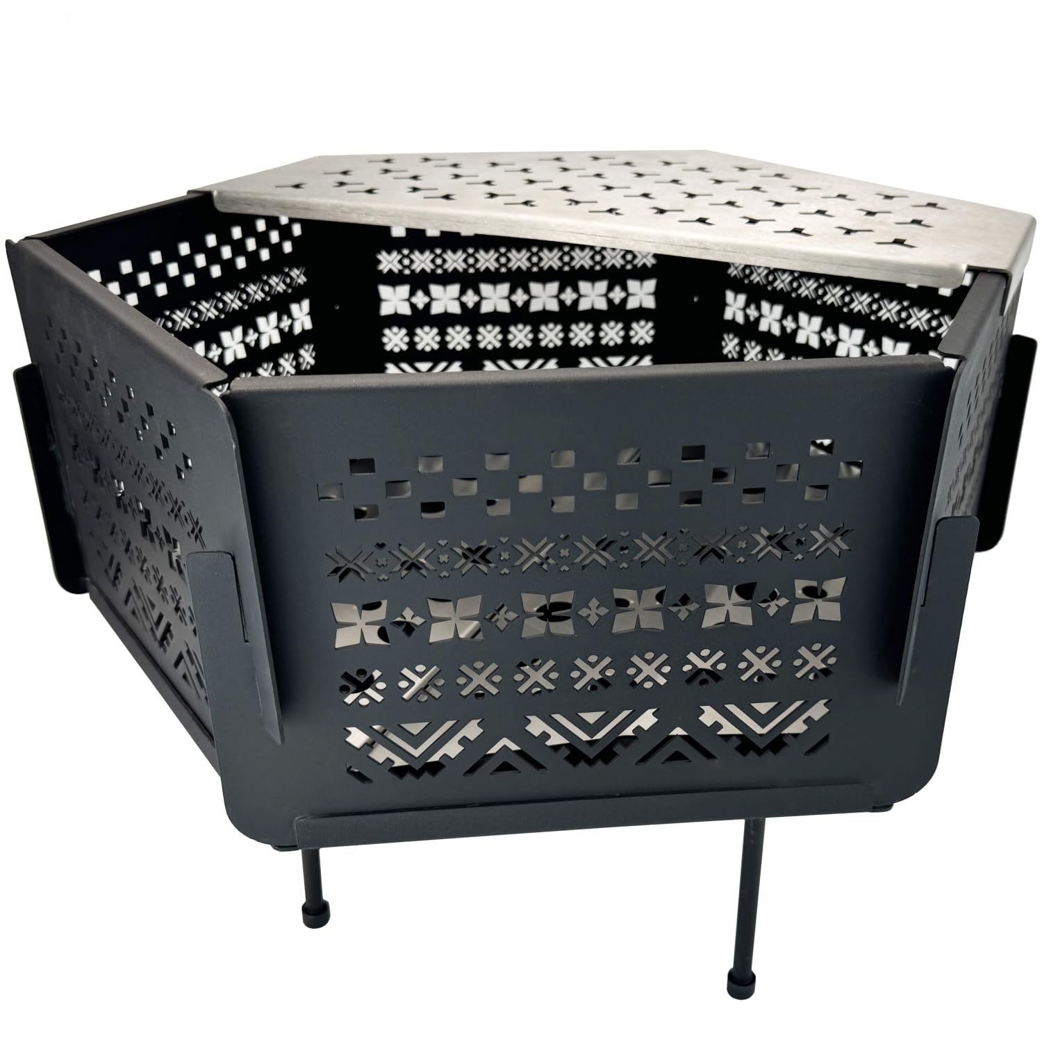 

Solotour костер 47см простой для сборки на открытом воздухе, сумка для хранения костра в комплекте, подставка, широкий, компактный, тренога, большой, переносить, использовать, кемпинг, требуется,