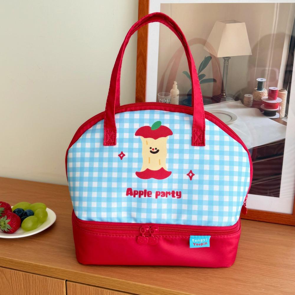 

Lightweight Korean Style Handbag Large Capacity Small Tote Bag Cartoon Cat Lunch Bag Casual