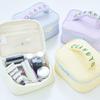 MACARONI Pastellfarbe Make-up Koreanische Kosmetik Kosmetik Aufbewahrungstasche Tasche, Beutel, (blau)
