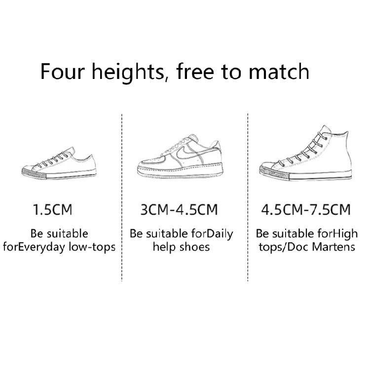 Breathable Height Increase Insole Cushion Invisible Elevator Adjustable Insoles