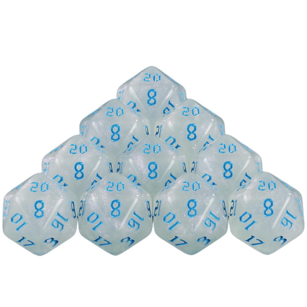 10pcs 20 Sided Polyhedral Dice for DND RPG Table Game Accessories