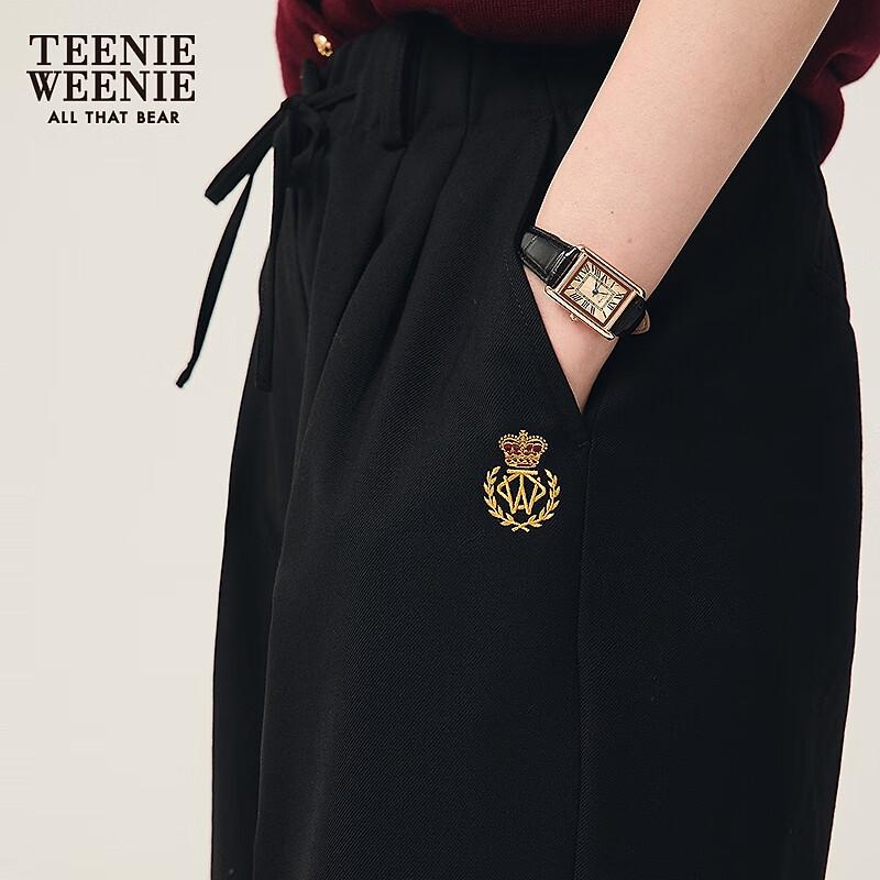 Teenie Weenie Women's Relaxed Straight-Leg Casual Pants