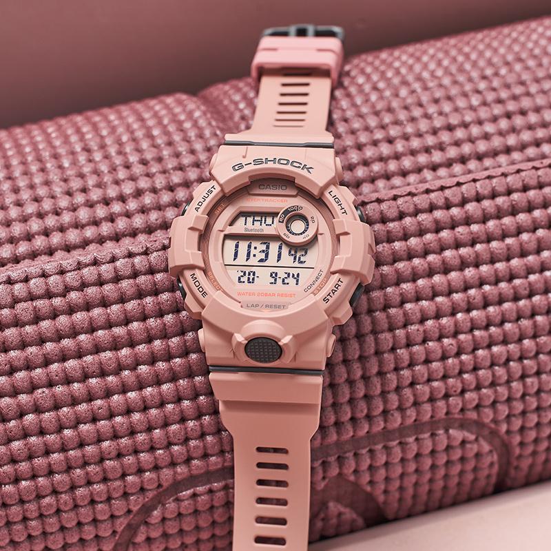 Casio G-SHOCK Series Bluetooth Connection Waterproof and Shockproof Movement Quartz Movement Resin Strap Japanese and Korean Watch GMD-B800SU-4PR