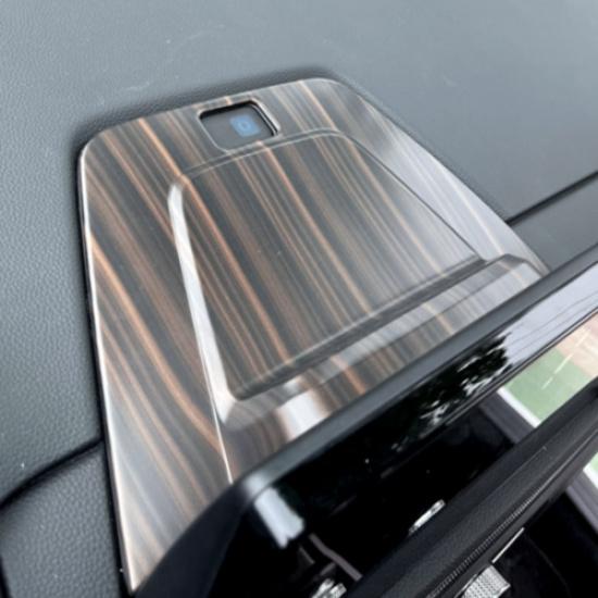 Wood Grain Center Console Navigation Panel Trim For Honda CR-V CRV 2023 2024