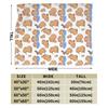 Capybara Pattern Blanket Flannel Autumn/Winter Cartoon Cute  Multifunction Lightweight Throw Blanket for Bed Office Quilt
