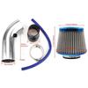 3 Inch 76MM Universal Car Automobile Racing Air Intake Filter Aluminum Pipe Power Flow Kit