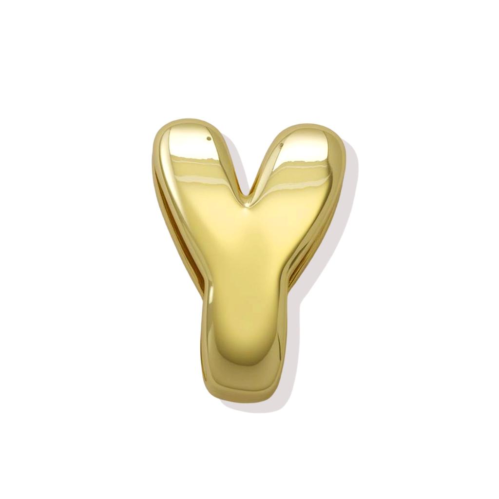 1pcs for Necklace Copper Gold Plated Crystal Alphabet Jewelry Making Component Gold Color Polish 26 Letters Pendant