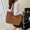 2025 Corduroy Versatile Large Shoulder Tote Bag for Women