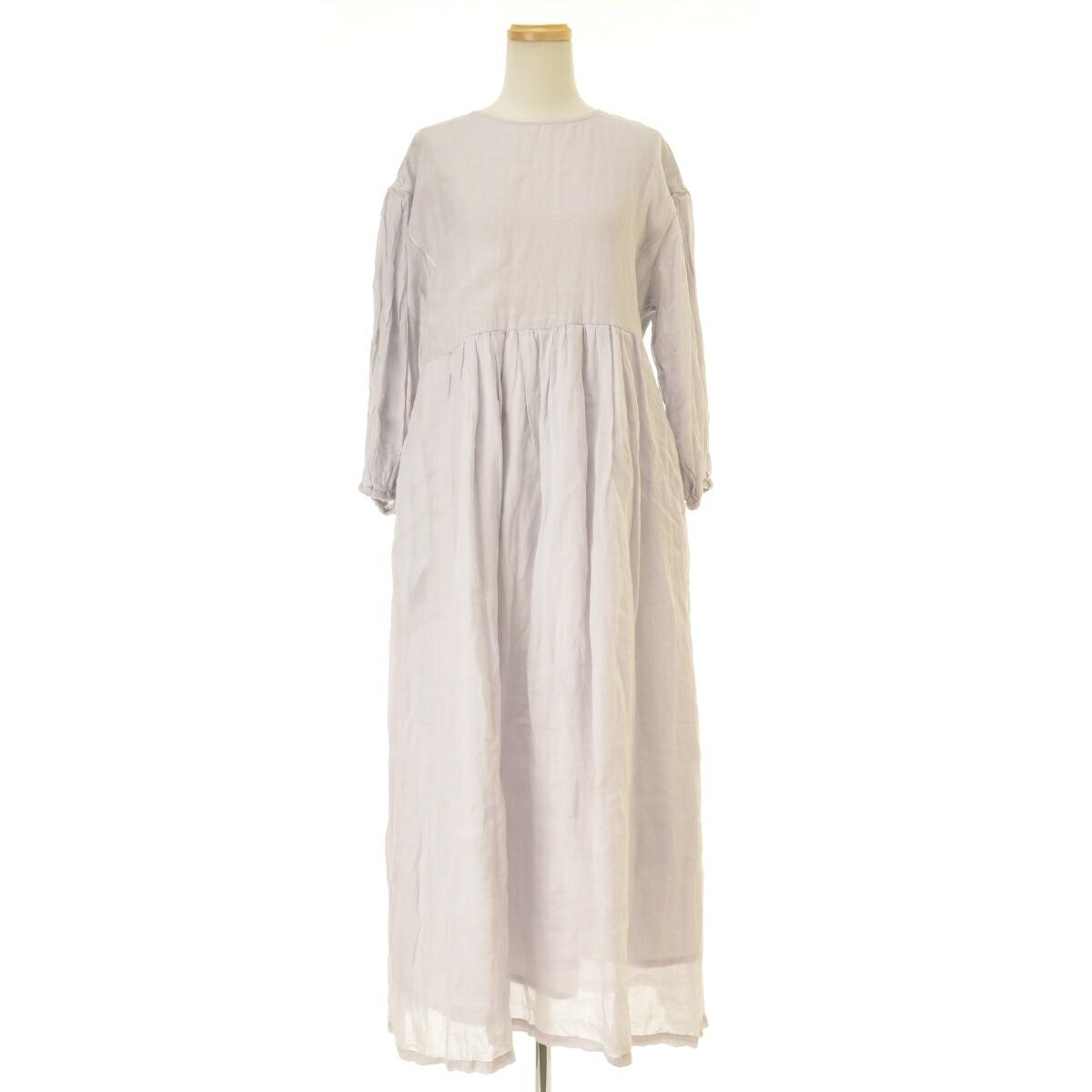 [Used] IENA / IENA 24SS 24040900500010 Ramie volume sleeve maxi 3/4 sleeve dress [cacgabbe-l]