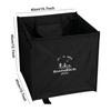 Outdoor Multifunction Storage Box Foldable with Handle Canvas Picnic Bag Yard Garden Deciduous Garbage Bag for BBQ Picnic Hiking