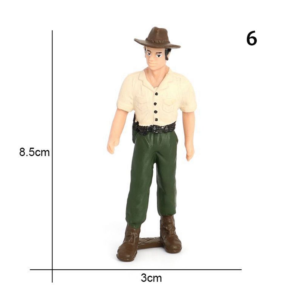 Simulation Toy Figure Farm Ranch Shepherd Breeder Farmer Peasant Doll Sand Table Decoration PVC Hand-made Character Scene Model