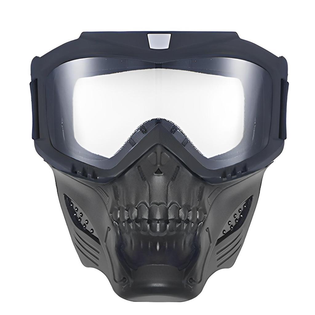 Retro Harley Windproof Face Shield & Goggles for Motorcycle Riding