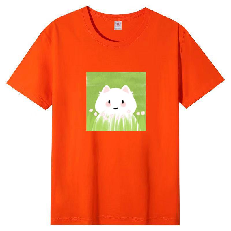 Summer New Short-sleeved T-shirt Female Loose Korean Women Cartoon Printing Half-sleeved Blouse