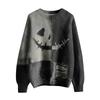 Long Sleeve Pullover Sweaters For Women O Neck Casual Cute Printing Knit Oversized Sweater