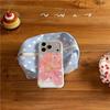 Korean Style Star Powder Lily Flower Phone Case for iPhone 17 Pro Max - Heart Design, Anti-drop, Suitable for iPhone 14, 15, and Apple 16.