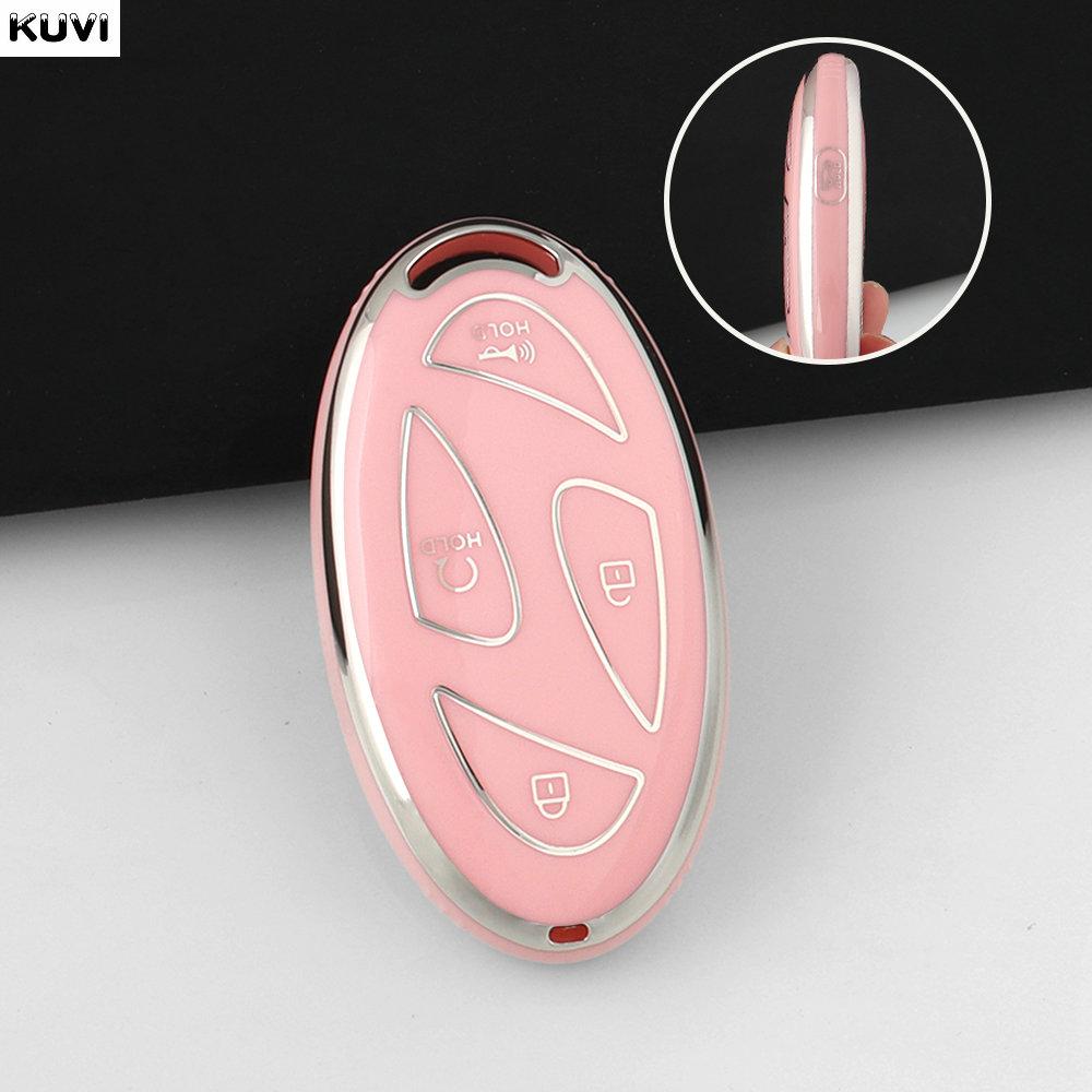 

5 7 Button New Tpu Car Key Case Cover Shell For Hyundai Kona Ev Grandeur Gn7 Keyless Protector Fob Bag Keychain Accessories