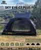 GOGlamping Tent Fly Sheet Only SKY EYE CT PLUS FLY EYE CT PLUS Freestanding Cot Tent TC Fly Sheet for Touring Dome Tents Skylight Sidewalls Solo 1